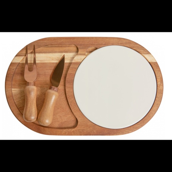 Twine Cheese Board With Plate & Cheese knives!!! - Picture 3 of 4